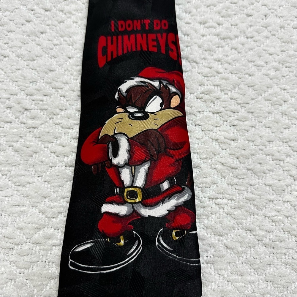 Looney Tunes Santa Taz Christmas Necktie